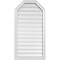 Ekena Millwork Octagonal Top Surface Mount PVC Gable Vent w/ 2"W x 1-1/2"P Brickmould Frame, 22"W x 42"H GVPOT22X4202SF - alternate 1